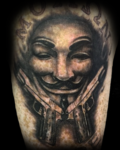 Explore drug tattoo ideas, creative tattoo ideas in Buford, available at Norsk Studios Tattoos & Piercings