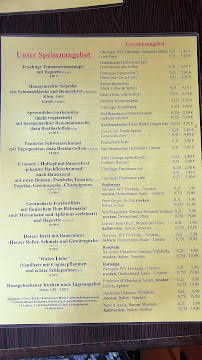 Menu du Hofwirtschaft Cranachhof à Wittenberg