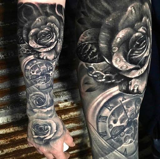 Explore tramp stamp cover up tattoo ideas, creative tattoo ideas in Fort Lauderdale, available at Borrowed Time Tattoo