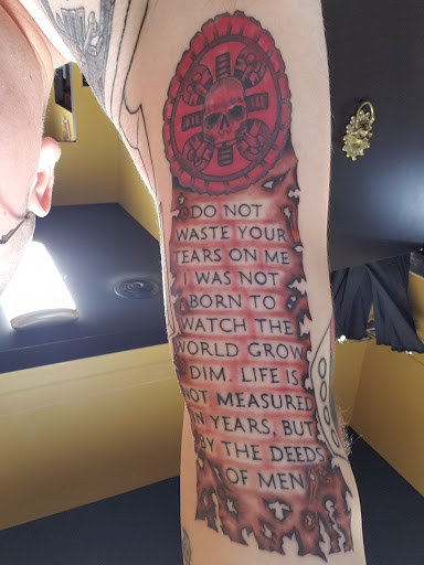 Explore athena tattoo ideas, creative tattoo ideas in Charleston, available at Broken Lantern Tattoo