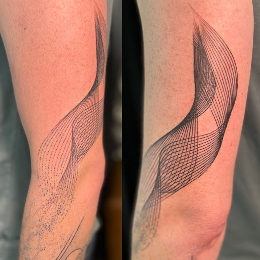 Explore baby footprint tattoo ideas, creative tattoo ideas in North Richland Hills, available at Ink Life DFW