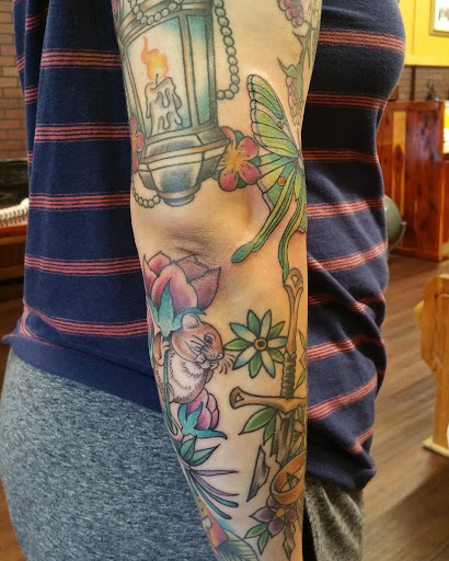 Find tattoo ideas angels for your next unique tattoo in Fort Smith at Hanging City Body Modification