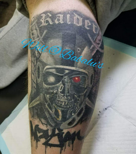 Explore skull neck tattoo ideas, creative tattoo ideas in Kearney, available at Babalus Professional Tattoo Studio