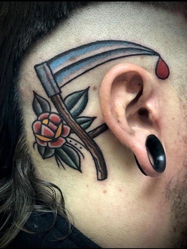 Explore middle finger tattoo ideas, creative tattoo ideas in West Bloomfield, available at Chroma Tattoo Studio & Laser Tattoo Removal