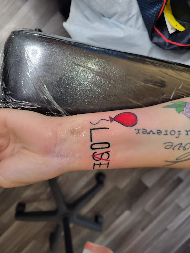 Explore anime hand tattoo ideas, creative tattoo ideas in Clarkston, available at Koby Hardy Piercing & Tattoo