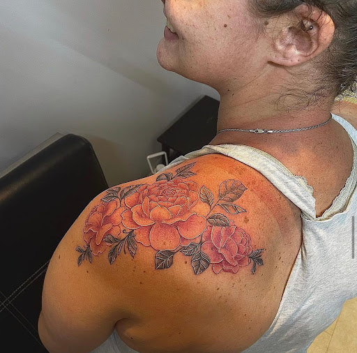 Explore crest tattoo ideas, creative tattoo ideas in Fort Wayne, available at Grade A Tattoos and Body Piercing