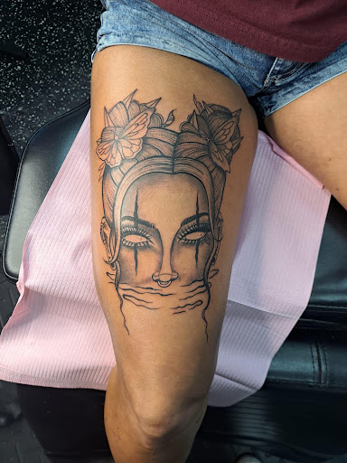 Explore heart attack tattoo ideas, creative tattoo ideas in Fort Myers, available at Loyal 2 The Coil Tattoos & Piercings (Edison Mall Location Entrance F)