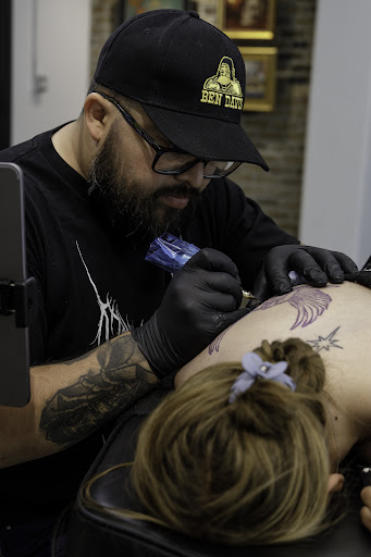 Explore filler tattoo ideas for men, creative tattoo ideas in Long Beach, available at The Raven and The Wolves