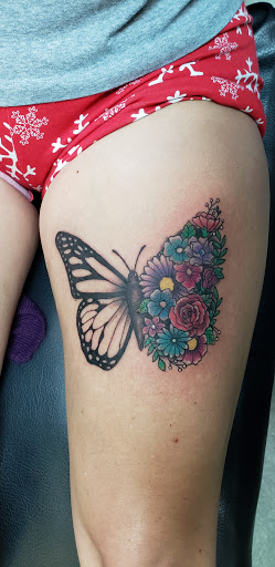 Explore cupcake tattoo ideas, creative tattoo ideas in Huntsville, available at Kreations Tattoos & Body Piercing