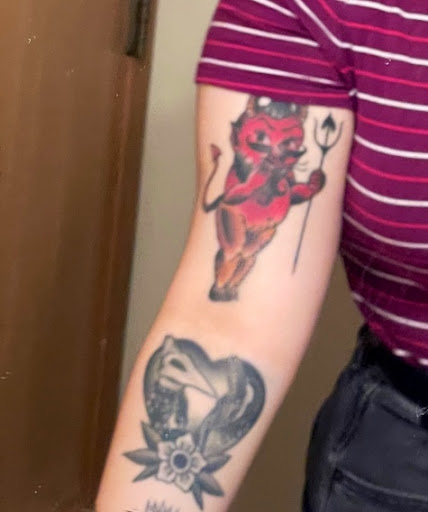 Explore tie dye tattoo ideas, creative tattoo ideas in Lake Villa, available at Eternal Tiger Tattoo