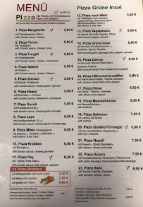 Pizza Grüne Insel à Düsseldorf menu