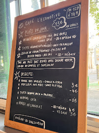 Menu / carte de Café l'Écomotive à Marseille