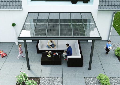 Premium Solarglas Musterbox Solarfassade Solarcarport Solarterrassen Solarbalkon 