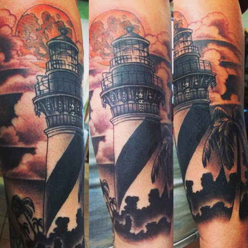 Explore pisces sign tattoo ideas, creative tattoo ideas in Saint Augustine, available at Ms. Deborahs Fountain of Youth Tattoo & Body Piercing