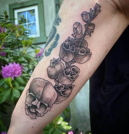 Explore forearm tattoo idea for men, creative tattoo ideas in Exton, available at Creatrix Collective