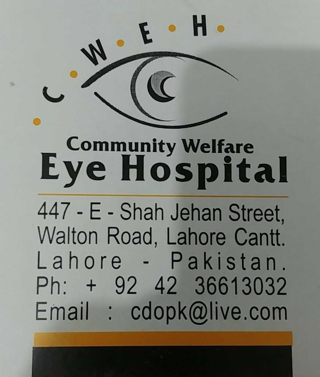 Community Welfare Eye Hospital