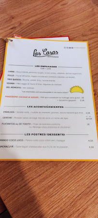 Restaurant latino-américain Las Casas Empanadas Aix-en-Provence à Aix-en-Provence - menu / carte