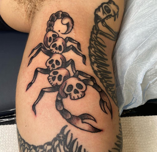 Explore ideas for leg sleeve tattoos, creative tattoo ideas in Delmar, available at Resolute Tattoo