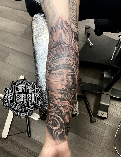 Explore disney thigh tattoo ideas, creative tattoo ideas in Silver City, available at Independent Ink Tattoo