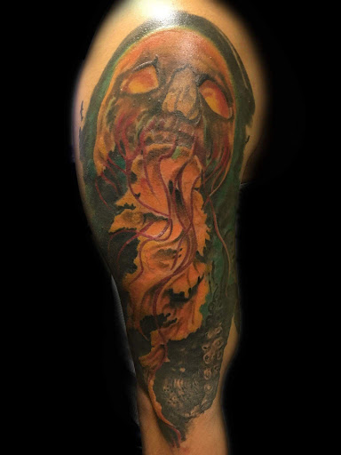 Explore linework tattoos ideas, creative tattoo ideas in Savannah, available at Tatlyfe Studios