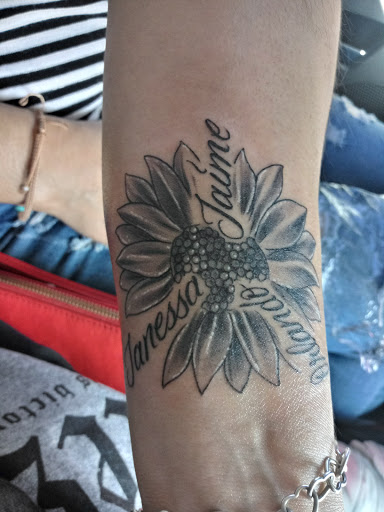 Explore women's cover up tattoo ideas, creative tattoo ideas in Odessa, available at Evil Ink Tattoo