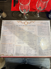 Carte du Restaurant du Port à Le Grau-du-Roi