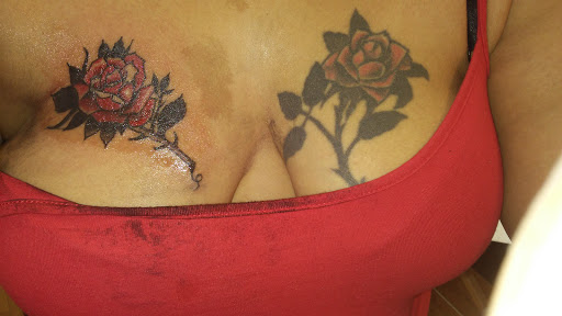 Explore chest piece tattoo ideas, creative tattoo ideas in Oakville, available at Brass City Tattoo