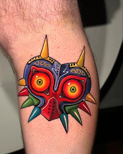 Explore shoulder cap tattoo ideas, creative tattoo ideas in Newfoundland, available at Okami Tattoo