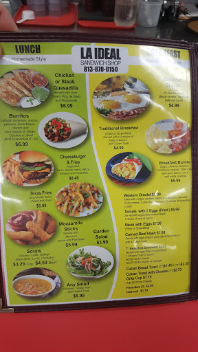Sandwich Shop «La Ideal Sandwich Shop», reviews and photos, 2924 W Tampa Bay Blvd, Tampa, FL 33607, USA
