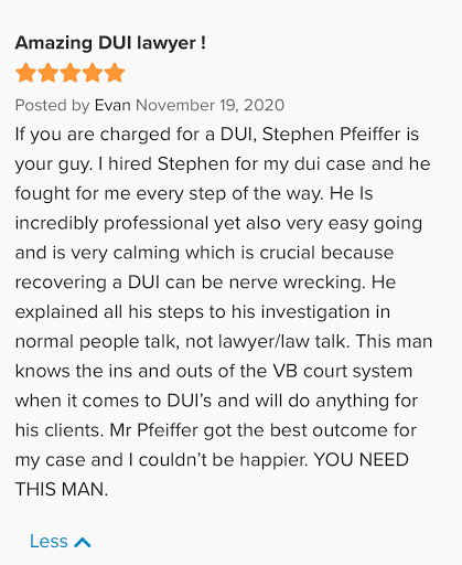 Criminal Justice Attorney «Stephen P. Pfeiffer», reviews and photos