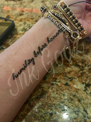 Explore tattoo ideas with your child's name, creative tattoo ideas in Saint Petersburg, available at Ink Godz Tattoos