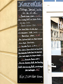 Menu / carte de Kazoku Le Zeitz à Zeitz