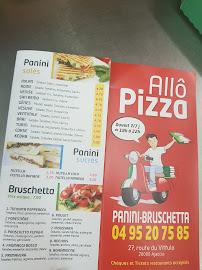 Allo Pizza à Ajaccio menu