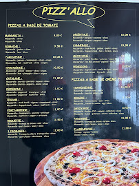 Menu du Pizz'allo à La Plagne-Tarentaise