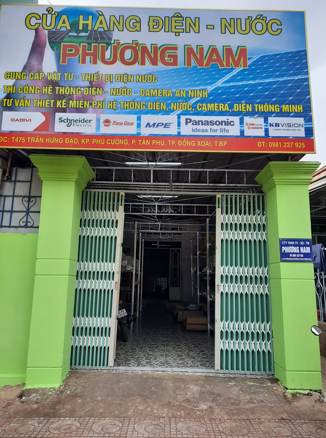 Cửa hàng điện nước camera Phương Nam