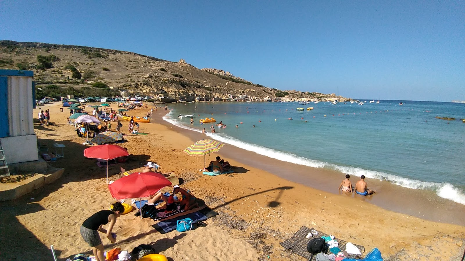Photo of Gnejna Beach with spacious bay