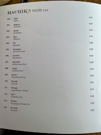 Menu / carte de Hachiko Sushi Köln - Sushi & More à Cologne