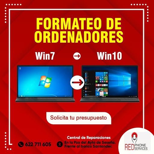 Reparaciones Móviles y PC Seseña. Red Phone Services en Seseña, Toledo
