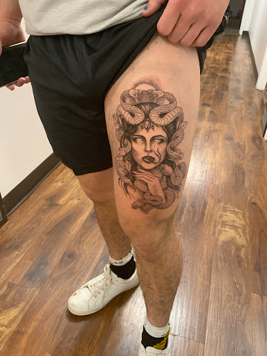 Explore underworld hades tattoo ideas, creative tattoo ideas in Des Moines, available at Skin Kitchen Tattoo