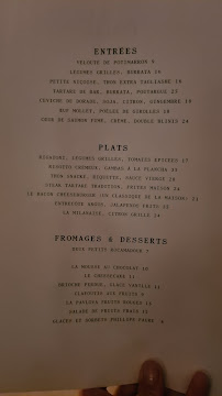 Menu / carte de Polo Auteuil Restaurant à Paris