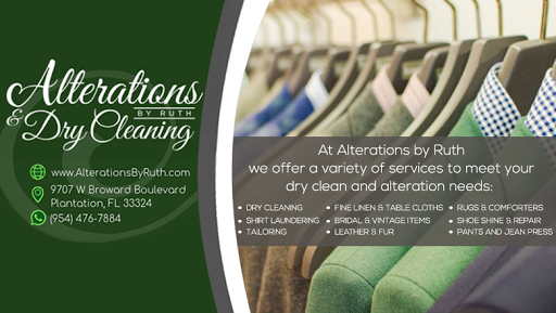 Dry Cleaner «Alterations By Ruth & Dry Cleaning», reviews and photos, 9707 W Broward Blvd, Plantation, FL 33324, USA