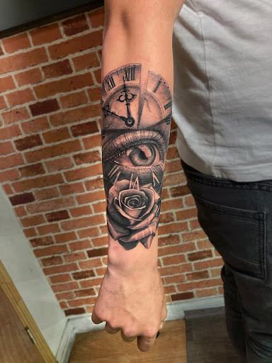 Explore ghost tattoo ideas, creative tattoo ideas in Kissimmee, available at Ol Skool Tattoos Studio