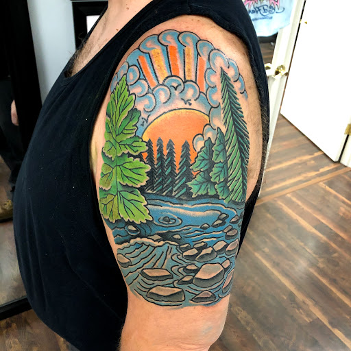 Explore cool tattoo sleeve ideas for guys, creative tattoo ideas in Delmar, available at Resolute Tattoo