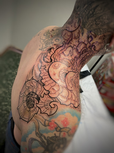 Explore name face tattoo ideas, creative tattoo ideas in Aurora, available at Ronin Tattoo Studio INC