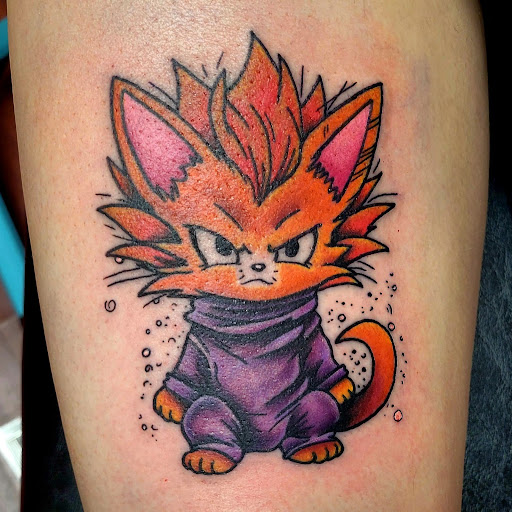 Explore leopard print tattoo ideas, creative tattoo ideas in Buffalo, available at Josh Does Tattoos