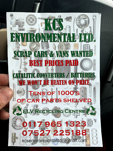 Comments and reviews of KCS Environmental Ltd. Scrap Yard And Scrap Cars And Van Collection. Used Car Parts