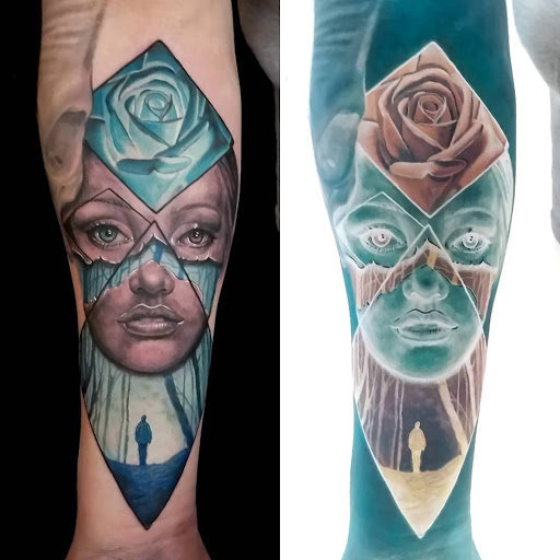 Explore tattoo ideas for athletes, creative tattoo ideas in Calhoun, available at A Sailors Grave Tattoo Parlor