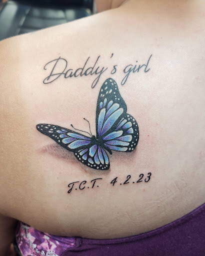 Explore half heart tattoo ideas, creative tattoo ideas in Inverness, available at The Perfect Spot Tattoos