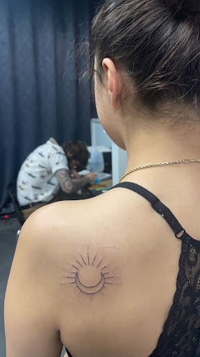 Explore chest tattoo idea, creative tattoo ideas in Dallas, available at Sinners Tattoo Studio and Supply