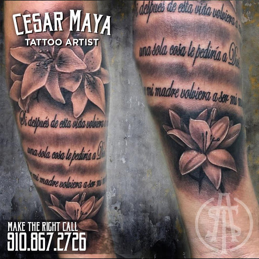 Explore oilfield tattoo ideas, creative tattoo ideas in Fayetteville, available at American Tattoo Society of Fayetteville
